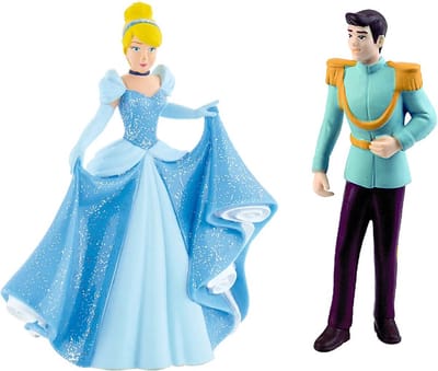 Assepoester 2 speelfiguren Disney Princess