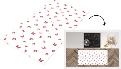 Keukenloper - Loper keuken - Vlinders - Patronen - Dieren - 120x60 cm - Keukenloper vinyl