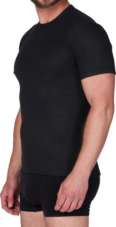 Beeren Heren Thermo Shirt korte mouw - Zwart - maat XL