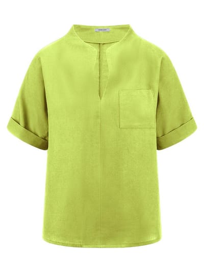 Blouse Van Peter Hahn geel