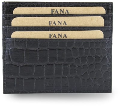 Fana Bags Platte Pasjeshouder Echt Leer - Croco Leder - Kaarthouder - Creditcardhouder - Platte Portemonnee - RFID - Mapje