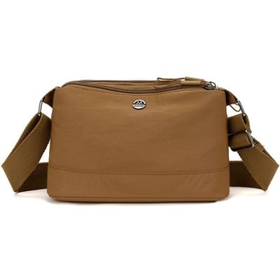Eenvoudige en Casual Nylon Schoudertas Dames Nieuwe Lichtgewicht Schoudertas Meerlaagse Opbergruimte Koreaanse Buitenlandse Stijl Kleine Tas.