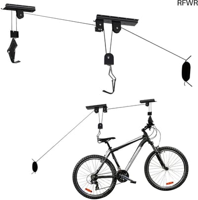 RFWR® Fietslift ophangsysteem voor fietsen - Ruimtebesparende plafondhouder tot 20kg