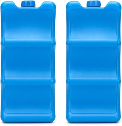Koelaccu's Koeltas - Herbruikbare Koelelementen - Lange Koeling - 12 Uur Koelcapaciteit - 21 x 52 x 10 cm - Grijs