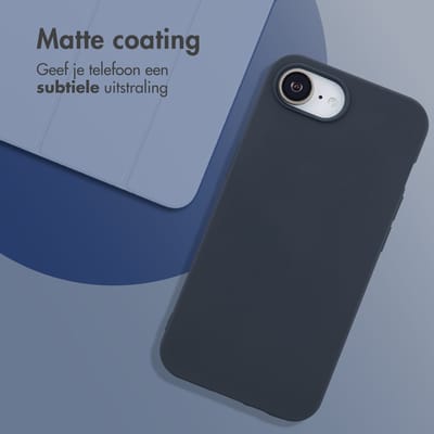 imoshion Hoesje - Geschikt voor Apple iPhone 17e / 16e - Color Backcover - Donkerblauw