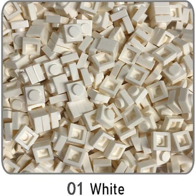 500 Stuks DIY Pixel Art Bouwstenen Dunne Figuurtjes Bakstenen Werken ideaal voor Kinderen met 3024 1x1 Vierkant Grootverpakking Assemblage Speelgoed Cadeau 500 pieces