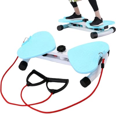 Twist Board - Taille Trainer - Romptraining - Geruisloze Rotatie - 48 x 30 x 11.5 cm - Blauw
