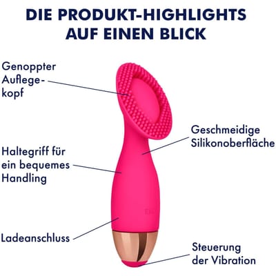 Siliconen vibrator, oplaadbaar, 13 cm