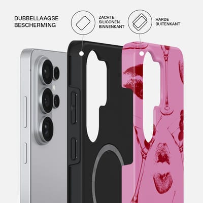 Burga Tough Backcover geschikt voor MagSafe geschikt voor Samsung Galaxy S26 Ultra - Call me