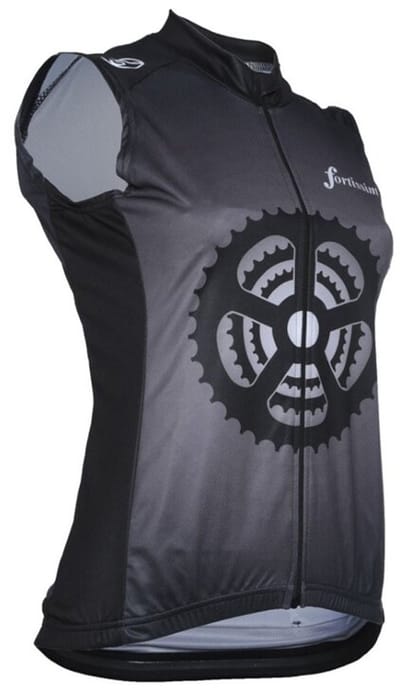 Fortissima Fietsshirt Tandwiel - Dames - Mouwloos - Maat XS
