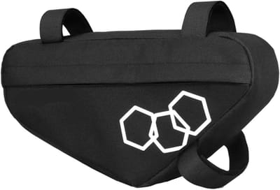 Fiets Frame Tas - Driehoekstas - Fietsen Opbergen - Lichtgewicht Ontwerp - 18.5 cm Lengte - Zwart