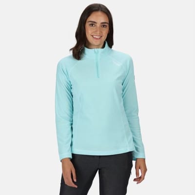 Regatta Montes Lichtgewicht Fleece Met Halve Rits - Outdoortrui - Vrouwen - Aqua Blauw