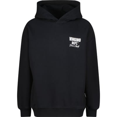 Vingino Boys Nashed Sweater Deep Black Maat: 6 | Sportkleding Outlet | Unisex | Zwart