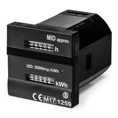 Energie meter / Bedrijfsurenteller MID-geijkt voor Trotec TTK 125 S / TTK 175 S / TTK 355 S / TTK 655 S