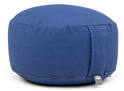 Meditatiekussen Rondo Basic | Klassiek zitkussen met speltvulling | 100% katoen | Vloerkussen voor meditatie | Donkerblauw