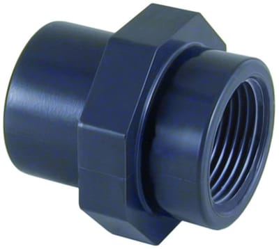 PVC Fittingen, PVC Overgangsmuffe 40-32mm, 1" Binnendraad