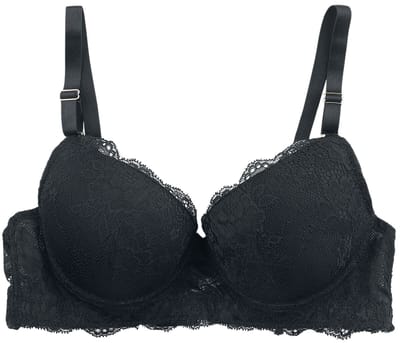 Grey Velvet BH - Spitzen Bra - S tot XXL - voor Vrouwen - zwart
