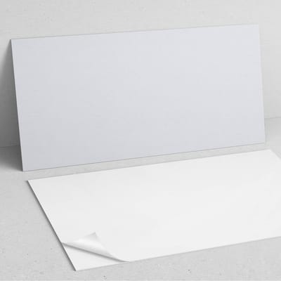 Coloray Wandpanelen Zelfklevend - Kleur wit PVC Wandpaneel - 100 cm x 50 cm - Wit Wandbekleding Zelfklevend - 1 stuk - Eénkleurige Wandpanelen Zelfklevend - Wandpaneel Keuken - Wandpanelen Badkamer