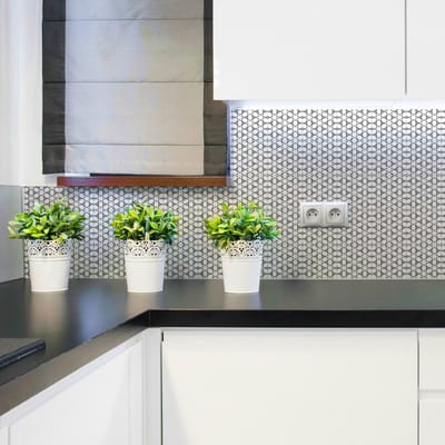 Muurstickers voor keuken en badkamer - 30 Oosterse Monastir cementtegelstickers - 30 stickers 15x15cm
