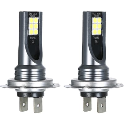 H7 Auto LED mistlampen 200 W Koplamp Lampen Kit 6000 K Wit Running Light HID Decoder Mistlampen zwart