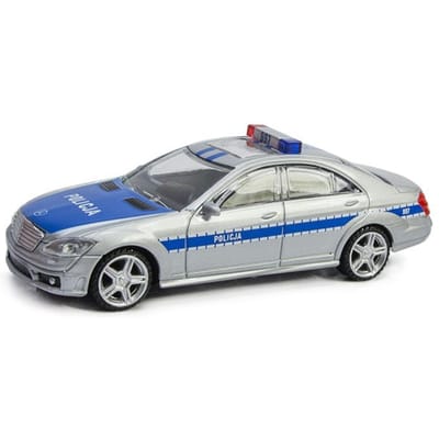 Rastar Mercedes S 63 AMG Politie Modelauto 1:43 - Metaal