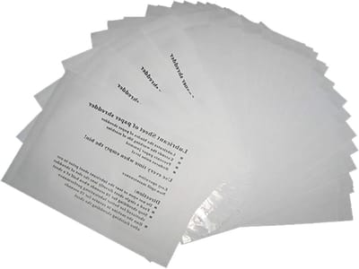 12 Stuks Oliepapier voor Shredder - Smeermiddel voor Snijbladen en Shredderaccessoires - Geschikt voor Alle Shredder Types
