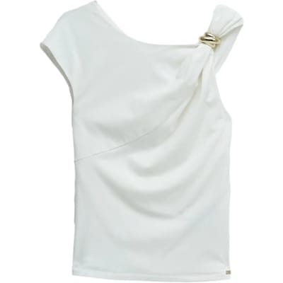 Asymmetrische Hals Tanktop Dames Salsa Jeans