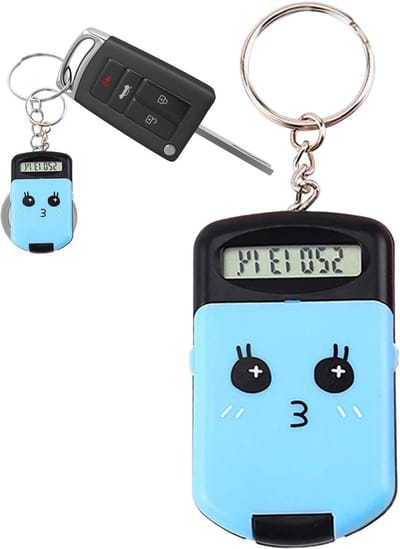 Rekenmachine Sleutelhanger - Mini Calculator - Snelle Berekeningen - 2-in-1 Ontwerp - 6.5 x 3.8 cm - Zwart