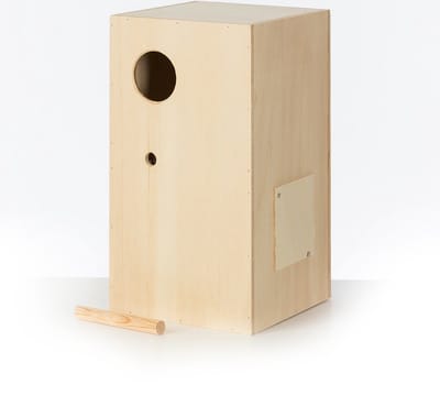 Nestkast voor Rosella’s | Duurzame & veilige broedplaatsen online - Vogelhuisje - Nestkastje - Vogel Huis - Nestkast Rosella - Kijkluik rechts - Broedblokken voor parkieten - Nesten - Nestkasten / vogelhuisjes - Stanleyrosella (Platycercus icterotis)