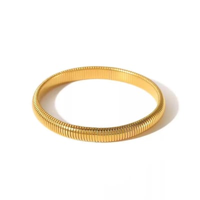 WeLoveSilver - Goudkleurige chirurgisch stalen armband - Minimalistisch - 6 cm