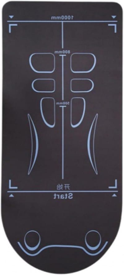 Buikspierroller Mat - Fitness Kussen - Effectieve Training - Niet-slip Stabiliteit - 60 x 15 cm - Zwart