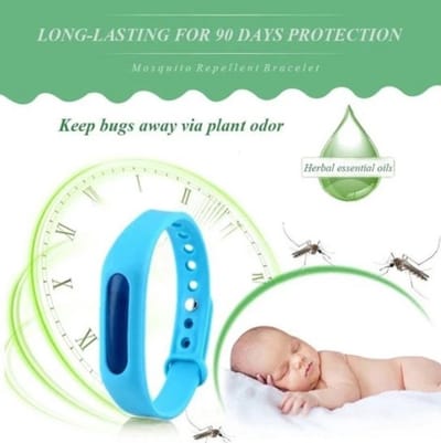 1 stuk Anti-Muggen Armband – Muggenwerende Polsband met Capsule – Waterdichte Insectenwerende Armband voor Kinderen & Volwassenen – Tegen Muggen & Insecten – Outdoor & Vakantie