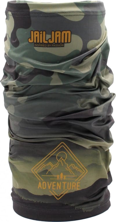 Jail Jam Nekwarmer Tec Tube Polyester/elastaan Legergroen Maat One-size