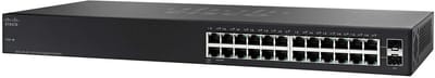 Gigabit Netwerk Switch met 24 Poorten en 2 SFP Uplink Slots