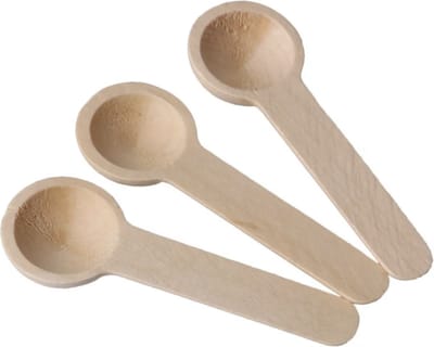 ecobaby - Mini Houten Lepels - Kleine Theelepeltjes - Houten Schepjes - Doseerschep Maatlepel - Lepels Voor Keuken, Koken, Kruiden, Koffie, Thee, Suiker en Zout - Spatel - set van 10