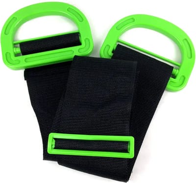 Verstelbare tilband- 102 tot 160 cm lang - verhuishulp met grote handvaten tot 150 kg - tilhulp verhuizen - zware spullen verplaatsen - ergonomische handgrepen - verhuisbanden clever carry - tilhulp verhuizen - tilbanden verhuishulp