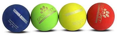 Duurzame Natuurlijke Rubber Hondenballen 65 mm - Perfect voor Actieve Honden