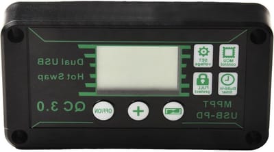 Digitale Display MPPT Solar Laadregelaar Geoptimaliseerd Voor Maximum Power Oogst Van Zonnepanelen 12V 24V Systemen (30A)