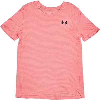 Under Armour Tech T-shirts Kinder - Roze - Maat 149 - 160 CM - Poly Jersey