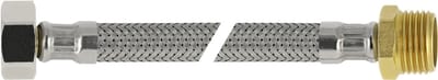 Flexibele aansluitslang - rvs gevlochten - binnendraad x buitendraad - 3/8 - DN8 - lengte 35cm