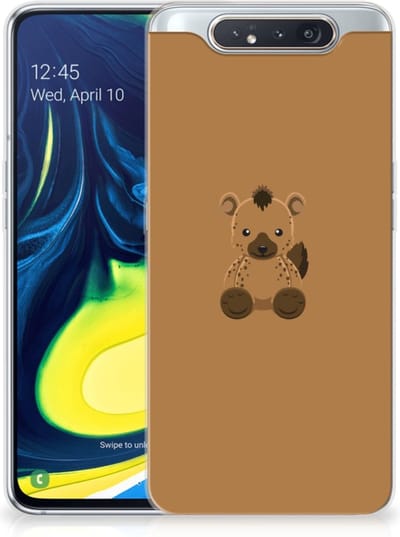 Samsung Galaxy A80 Telefoonhoesje met Naam Baby Hyena