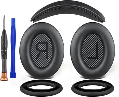 Vervangingskit voor Bose SoundTrue Around-Ear II Hoofdtelefoon met Oorkussens, Hoofdband en Beschermhoes voor Optimaal Geluid en Comfort