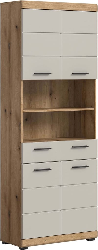 Scout hoge kast kasjmier mat MDF TZ Evoke Eiken NB - 31x74x191cm