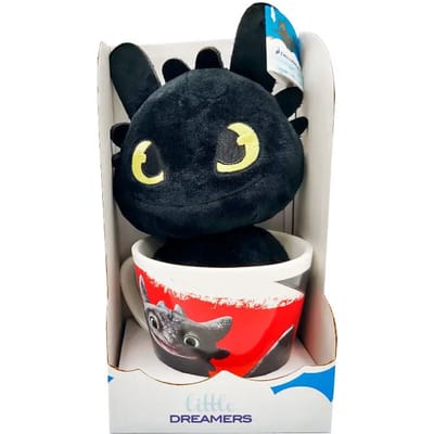 Mok en knuffel Dreamworks Animation How to Train Your Dragon Toothless