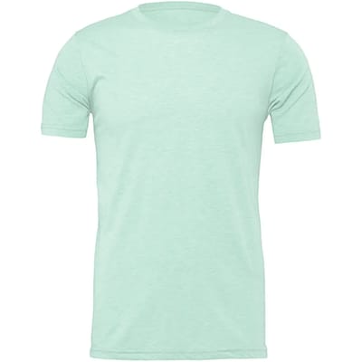 Unisex T-shirt met korte mouwen Bella+Canvas Prism Ice Blue- S