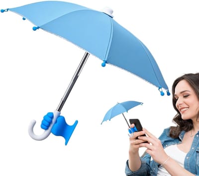 Telefoon paraplu - Zonnescherm voor mobiele telefoons - Parasol - parasol tegen oververhitte telefoon - Schaduw telefoon - accessoire voor buitenfietsen - met zuignap - paraplu ter bescherming tegen de zon voor je telefoon