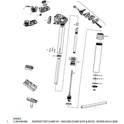 Zadelpenklemkit Rockshox Reverb AXS