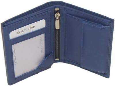 Kleine leren dames en heren portemonnee / billfold klein formaat / compact beursje in rood, paars, roze, groen, navy, blauw, zwart leer / 125