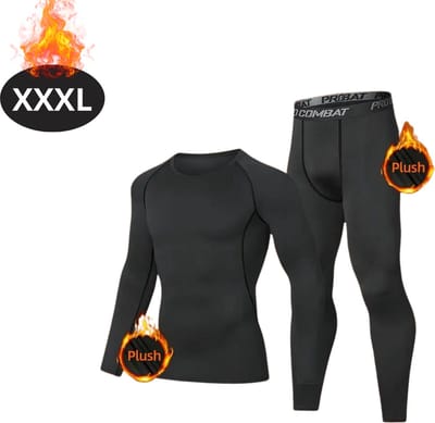 Bovista Thermokleding Heren - Thermobroek - Thermoset - Thermolegging - Winter - Thermoshirt - Zwart - XXXL