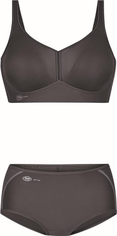 Anita Air Control Deltapad sport bh zonder beugel - Zwart Antraciet